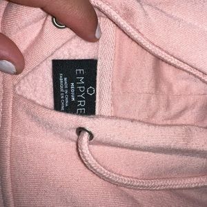 Pick with roses hoodie